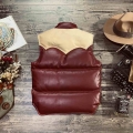 CD520 US Big Size Super Quality Italian Cow Skin Waistcoat Men's Cowhide Leather 90% Duck Feather Down Warm Vest J 93|Vests