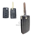 Keychannel 1pcs For Great Wall Haval Hover H3 H5 Car Remote Flip Key Case Shell Fob Replacement 3 Button Key Shell With Logo - C