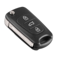 3 Button Folding Car Remote Key Flip Folding Key Shell Case For Hyundai I20 I30 Ix35 I35 - Car Key - Officematics.com