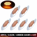6PCS 12v Lighting Trailer Marker Lights For Trucks Side Marker Light Trailer Lights LED Lamp Truck LED Lights LED Side Marker|Tr