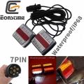 Eonstime Set 12V 10 LED Trailer Light Kit tail light Trailer Lights License Plate Light Lamp 10m high quality waterproof IP68|Tr