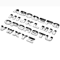 25mm Car Stickers 3d Diy Metallic Alphabet Sticker Emblem Letter Silver Badge Decoration For Cars Accesorios Auto Logo Styling -