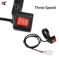 22mm Electric 3 Speed Module Handlebar 3 Gears Switch Shift For Motorcycle E-bike Scooter Motorcycle Switch Universal Button - E