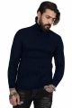 DeepSEA Male Sweater Cotton Half Turtleneck Slim Fit Striped Knitted Autumn Winter Casual Hot Sale 2100017|Vests| - Officemati
