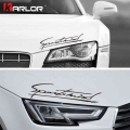 Personality 'sports Mind' Car Stickers Car Hood Light Eyebrow Decals Reflective Decoration Automobiles Car Accessories S