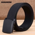 Military Men Belt 2018 Army Belts Adjustable Belt Men Outdoor Travel Tactical Waist Belt with Plastic Buckle for Pants 120cm|Men