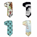 8cm Tie For Men Polyester Classic Novelty Animal Printing Skinny Ties Slim Neckties Party Accessories Corbatas de fiesta|Men'