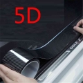 5d Carbon Fiber Auto Door Edge Guards Sill Protector Car Wrap Film Vinyl Wrap Film Car Door Sill Protection Film Anti-collision