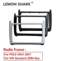 Lemon Shark Abs Interior Radio Panel 2 Din Head Unit Frame Dvd Stereo Face Frame Trim Kit For Vw Polo 2014-2017 Years Car - Cabl