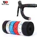 West Biking Soft Bicycle Handlebar Tape Eva Pu Bike Bar Tape Professional Cycling Damping Anti-vibration Wrap With 2 Bar Plugs -