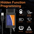 Elm 327 V1.5 Usb Obd2 Elm327 Switch For Ford For Mazda Elm327 Forscan Elmconfig Car Code Reader Pic18f25k80 Hs Can Ms Can - Code