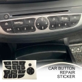 Car Button Repair Stickers Cd Radio Audio Button Repair Decals Stickers Decorations Automobiles Accessories New 2021 For Renault