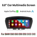 8.8" Wireless Apple Carplay Android Auto Car Multimedia For Bmw E60 E63 E90 E92 Ccc Cic Head Unit Rear Iphone Touch Screen