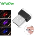 Car Interior Usb Ambient Light Mini Small Usb Led Bulb Auto Decorative Ambient Emergency Lighting Portable Accessories Red White