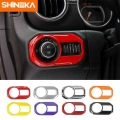SHINEKA Interior Accessories For Jeep Gladiator JT Car Headlight Switch Button Decor Cover Stickers For Jeep Wrangler JL 2018+|I