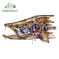 EARLFAMILY 13cm for Trout Fish Motorcycle Car Stickers Auto Refrigerator Decal Graffiti VAN JDM RV Campervan Waterproof Sticker|