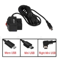 Output 5v 3a Mini Mico Usb Ports Car Obd Cigarette Adapter Lighter Power Box With 3.5 Meters Cable Switch Line For Dvr Charging