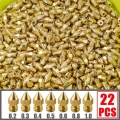 22 Pcs/lot Mk8 Brass Nozzle Head Printer Extruder For 1.75mm Mk8 Makebot Cr10 Ender3 3d Printer Accessorie - 3d Printer Parts &a