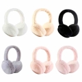 Women Men Winter Warm Cute Faux Furry Earmuffs Headband Outdoor Windproof Solid Color Foldable Fluffy Ear Covers Warmers|Men'