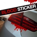 Halloween Car Red Blood Stickers Reflective Auto Cool Decals Light Bumper Body Sticker Covers Drips Car Graphic Decorative Vinyl