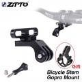 ZTTO 1Pc Bicycle Stem Gopro Mount Go pro Camera Flashlight Holder Stem Handlebar Extension Bicycle Adapter For MTB Road Bike|st