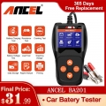 Ancel Ba201 Car Battery Tester Detector 12v 100-2000cca Cranking Charging Cricut Load Tester Analyzer Tools Battery Charging - C