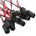 10pcs T10 W5w Car Wedge Light Bulb Socket Rubber Light Bulb Socket Lamp Holder Connector For Car Truck Boat - Cables, Adapters &