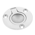 Boat 316 Stainless Steel Flush Lift Ring / Hatch Pull Handle 50mm 2" - Marine Hardware - Officematics.com