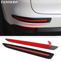 Yasokro 2 Pcs Car Sticker Bumper Scratch Protection Car Front/rear Edge Corner Guard Scratch Protection Car Decoration Strip - C