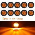 DRL 12V 24V LED Side Marker Light Auto Trucks Lorry Trailer Bus Tail Brake Lamp Car Warning Lamp Turn Signal Indicator Lighting|