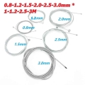 1-2-2.5-3-4-5 Meter Brake Cable T-type Mtb Mountain Bike Electric Bicycle Brake Cable 1.5mm 2mm 2.5mm 3mm Diameter Steel Wire -
