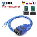 Vag 409.1 Kkl With Ftdi Ft232rl/ch340t Obd 2 Obd2 Car Diagnostic Interface Cable For Vw/audi/skoda/seat Scanner Tool - Diagnosti