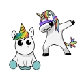 1Pcs Lovely Unicorn Car Sticker Funny Cartoon Waterproof Vinyl Decals Car Styling Home Decor New Arrival|Car Stickers| - Offic