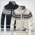 ICPANS Thick Warm Knitted Cardigan Men Winter Sweaters Coats & Jackets Man Wool Cotton Flower Sweater Men|flower sweater m