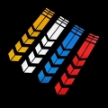 Motorcycle Reflective Stickers Wheel Fender Waterproof Auto - Officematics.com