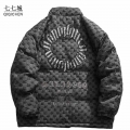 Vintage Winter Parka Jacket Men Gothic Letters Embroidery Harajuku Streetwear Warm Padded Coat Down Cotton Loose Outwear Unisex|