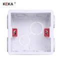 Keka Adjustable Mounting Box Internal Cassette Junction Box 86mm*83mm*50mm For 86 Type Wifi Touch Switch Wiring Back Box - Dark