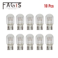 Fagis 10pcs T20 7443 7440 W21W W21/5W 12v 21W 21/5w Signal Auto Lamps Daytime Running Lights Turn Stop Brake Tail Bulb DRL Bulbs