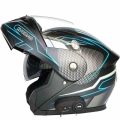 Men Women Bluetooth Motorcycle Helmet DOT Approved Flip Up Waterproof Longer Endurance Double Scratch Proof Anti Fog Visors|Helm