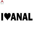 Aliauto Personality Car Sticker I Love Anal Funny Gay Pride Prank Joke Penis Butt Automobiles Motorcycles Vinyl Decal,15cm*4cm|C