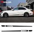 2pcs/lot Car Waist Side Skirt Decoration Stickers Decals Vinyl For Mercedes Benz W205 W203 W204 C Class Auto Car Accessories - C