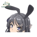 Earlfamily 13cm For Mai Sakurajima Peeker Waterproof Decal Anime Rv Car Sticker Motorcycle Graffiti Sticker Custom Printing - Ca