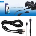 2 In 1 Micro Charging Usb Data Cable Charger For Sony Ps4 Slim Game Controller - Cables - Officematics.com
