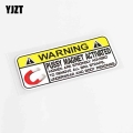 Yjzt 12.2cm*5cm Warning Graphical Car Sticker Motorcycle Decal Pvc 13-0768 - Car Stickers - Officematics.com