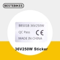 36v 250w Bafang Mid Drive Motor Sticker Electric Bicycle Conversion Kit Sticker For Bbshd Bbs Dirve Ebike Motor - Electric Bicyc