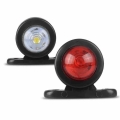 Fuleem 2PCS Auto Car Truck LED Side Marker Light Double Side Indicator Lamps Warning Lamp 12V 24V Waterproof|Truck Light System|