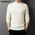 COODRONY Brand Autumn Winter New Arrival Fashion Streetwear Casual O Neck Sweater Knitted Warm Wool Pullover Men Jersey C1337|Pu