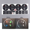 Car Ac Dash Button Repair Kit Sticker Dash Board Decal For Buick Enclave Chevy Avalanche Silverado Tahoe Gmc Acadia Sierra Yukon