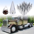 20Pcs 33mm Chrome Lug Nut Covers Rocket Style Screw On Style Spiked ABS Plastic Semi Truck|Truck Accessories| - Officematics.c