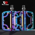 West Biking Non Slip Bicycle Pedals Aluminium Alloy Mtb Bmx Mountain Road Bike Pedals Pedales Bicicleta Cycling Accessories - Bi